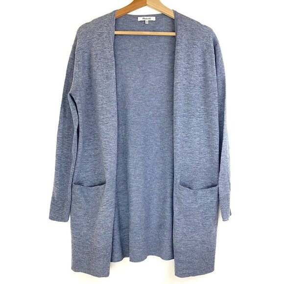 Madewell Sweaters - Madewell Cardigan Size XXS Oversized Blue Ryder Sweater Open Front Cotton G5474